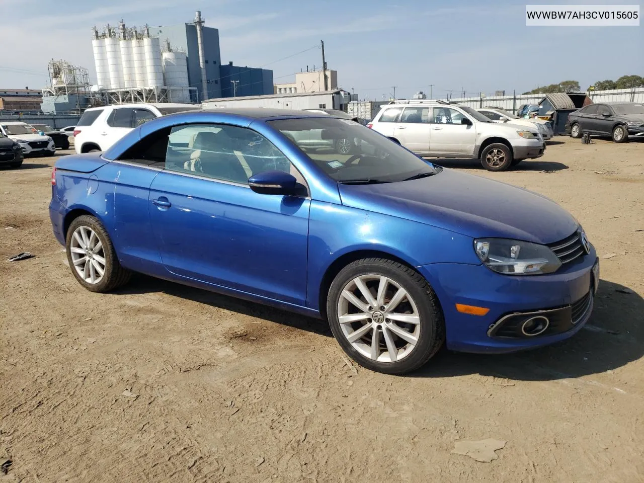 2012 Volkswagen Eos Komfort VIN: WVWBW7AH3CV015605 Lot: 72316924