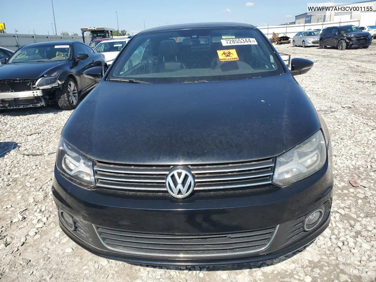 2012 Volkswagen Eos Lux VIN: WVWFW7AH3CV001155 Lot: 72855344