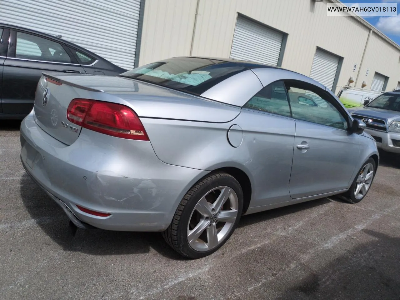 2012 Volkswagen Eos Lux VIN: WVWFW7AH6CV018113 Lot: 74212044