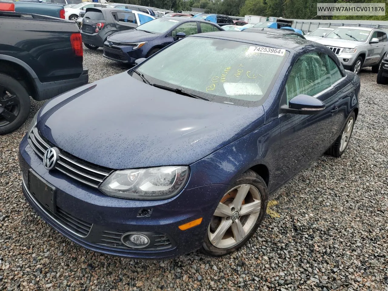 2012 Volkswagen Eos Lux VIN: WVWFW7AH1CV011876 Lot: 74253964