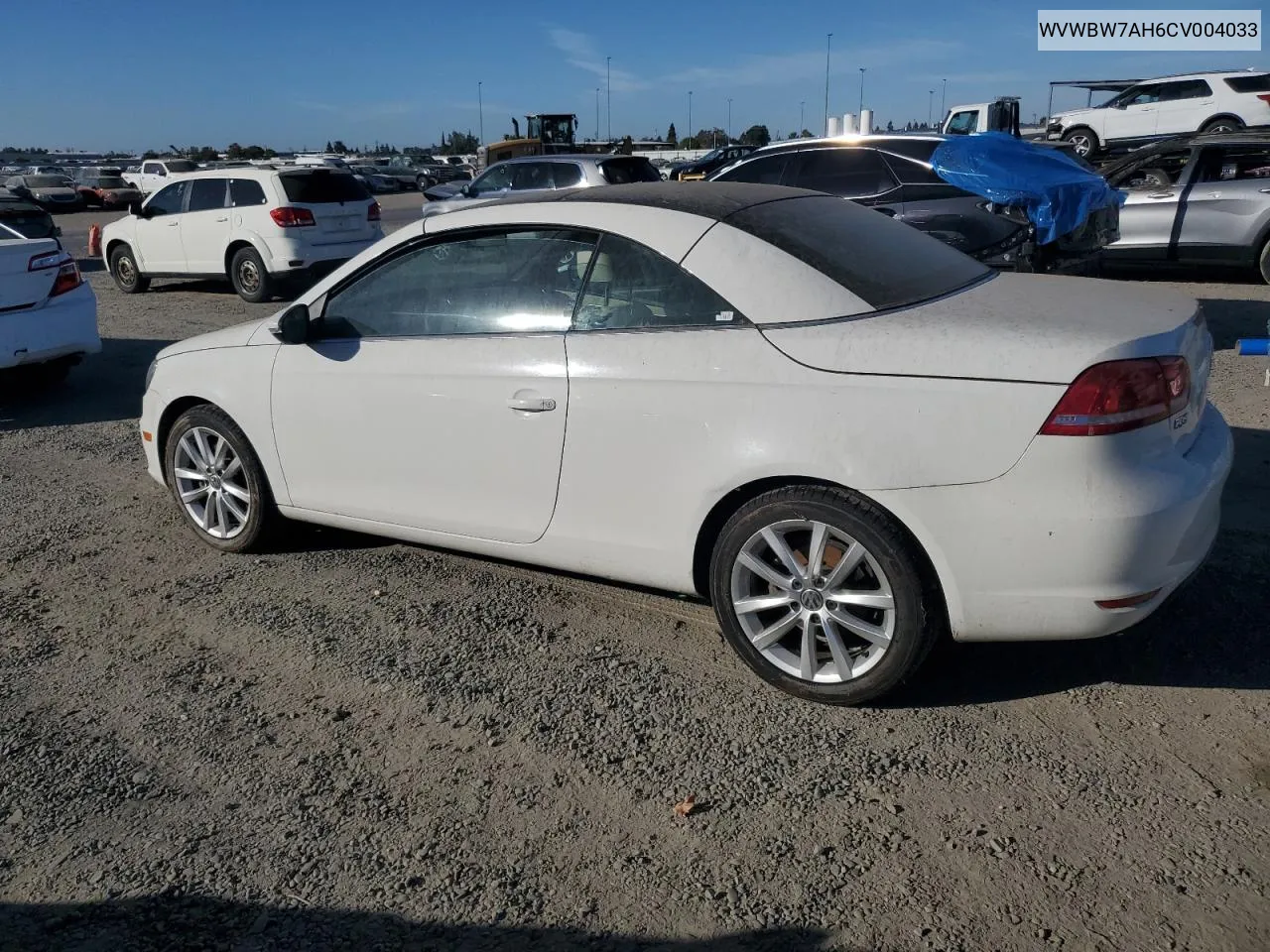 2012 Volkswagen Eos Komfort VIN: WVWBW7AH6CV004033 Lot: 75864664