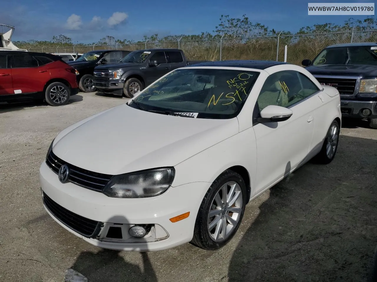 2012 Volkswagen Eos Komfort VIN: WVWBW7AH8CV019780 Lot: 76255534