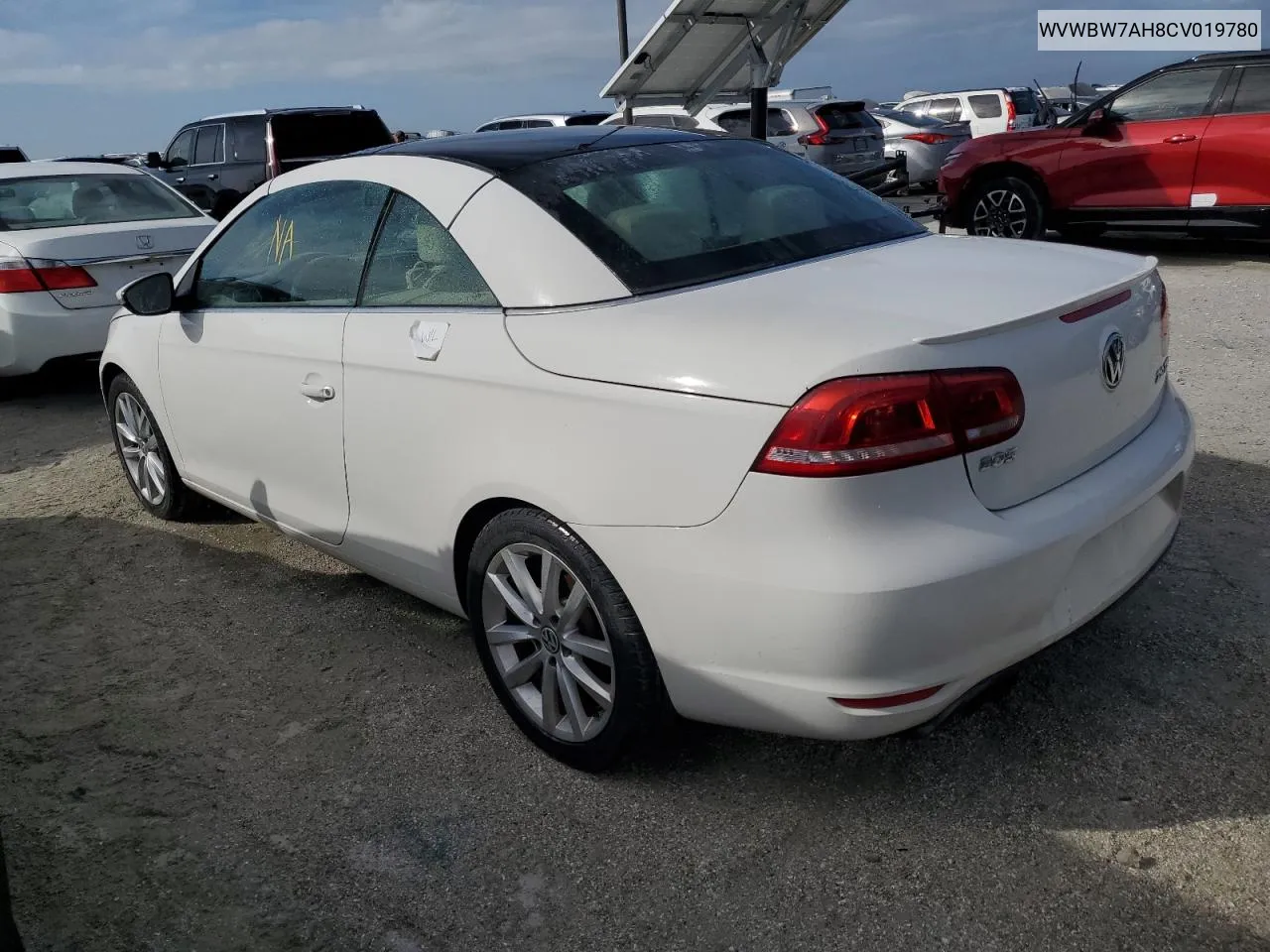 2012 Volkswagen Eos Komfort VIN: WVWBW7AH8CV019780 Lot: 76255534