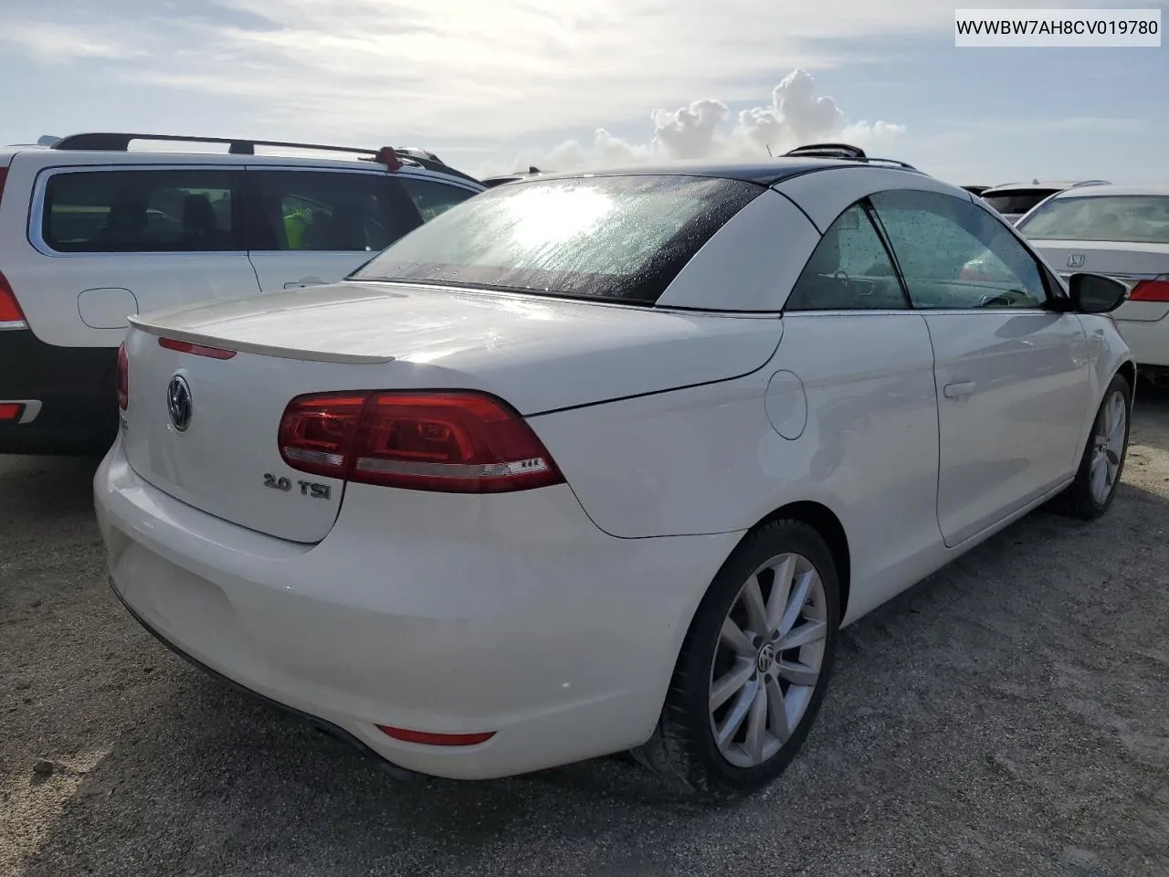 2012 Volkswagen Eos Komfort VIN: WVWBW7AH8CV019780 Lot: 76255534