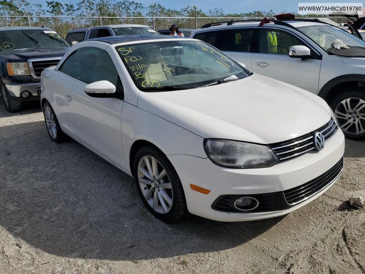 2012 Volkswagen Eos Komfort VIN: WVWBW7AH8CV019780 Lot: 76255534