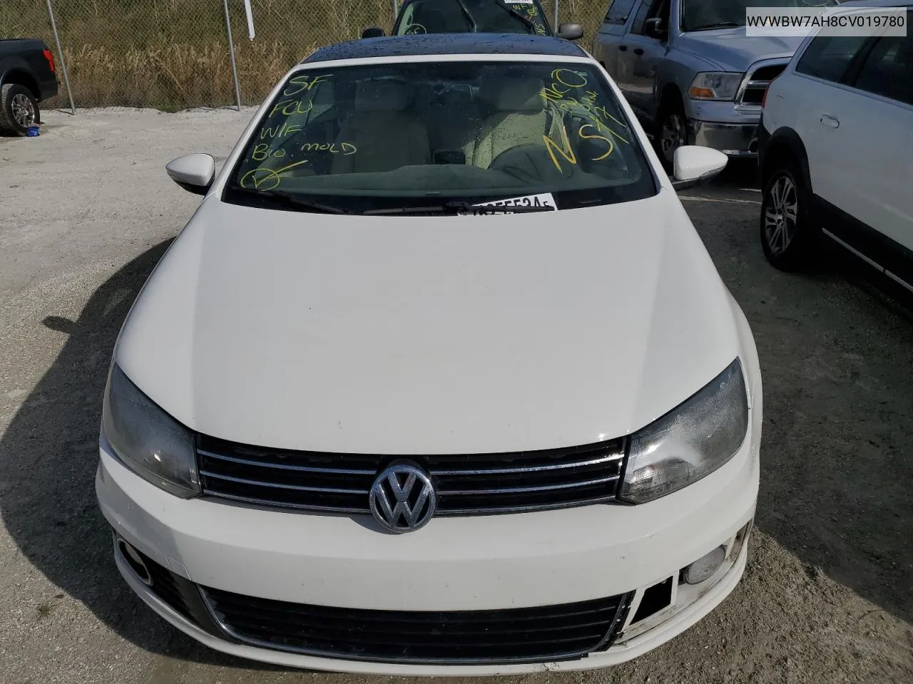 2012 Volkswagen Eos Komfort VIN: WVWBW7AH8CV019780 Lot: 76255534