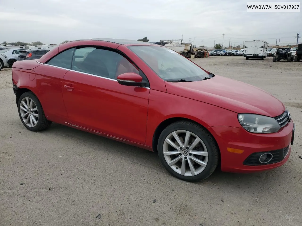 2012 Volkswagen Eos Komfort VIN: WVWBW7AH5CV017937 Lot: 77604314