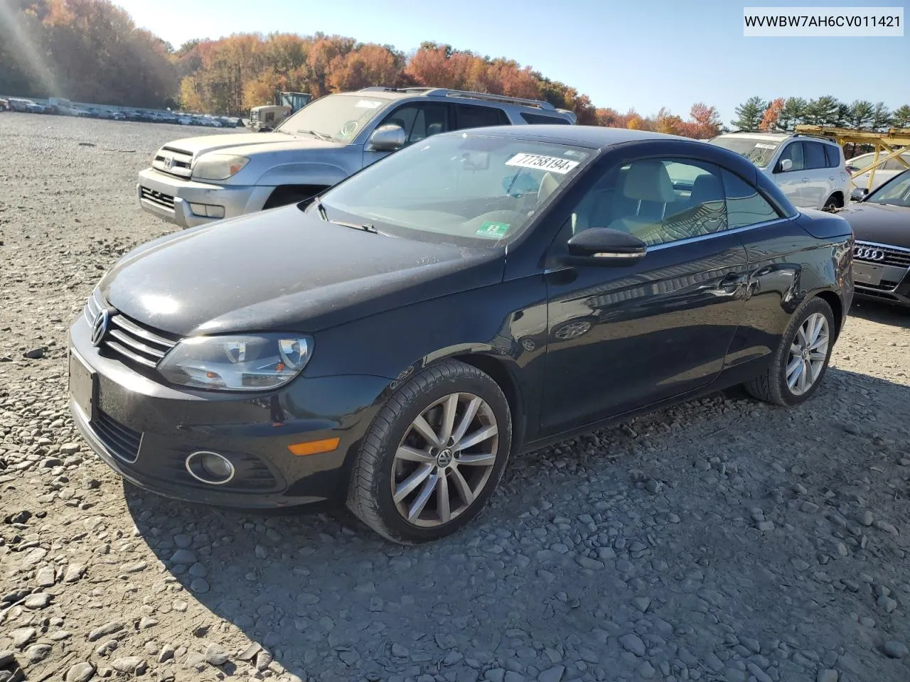 2012 Volkswagen Eos Komfort VIN: WVWBW7AH6CV011421 Lot: 77758194