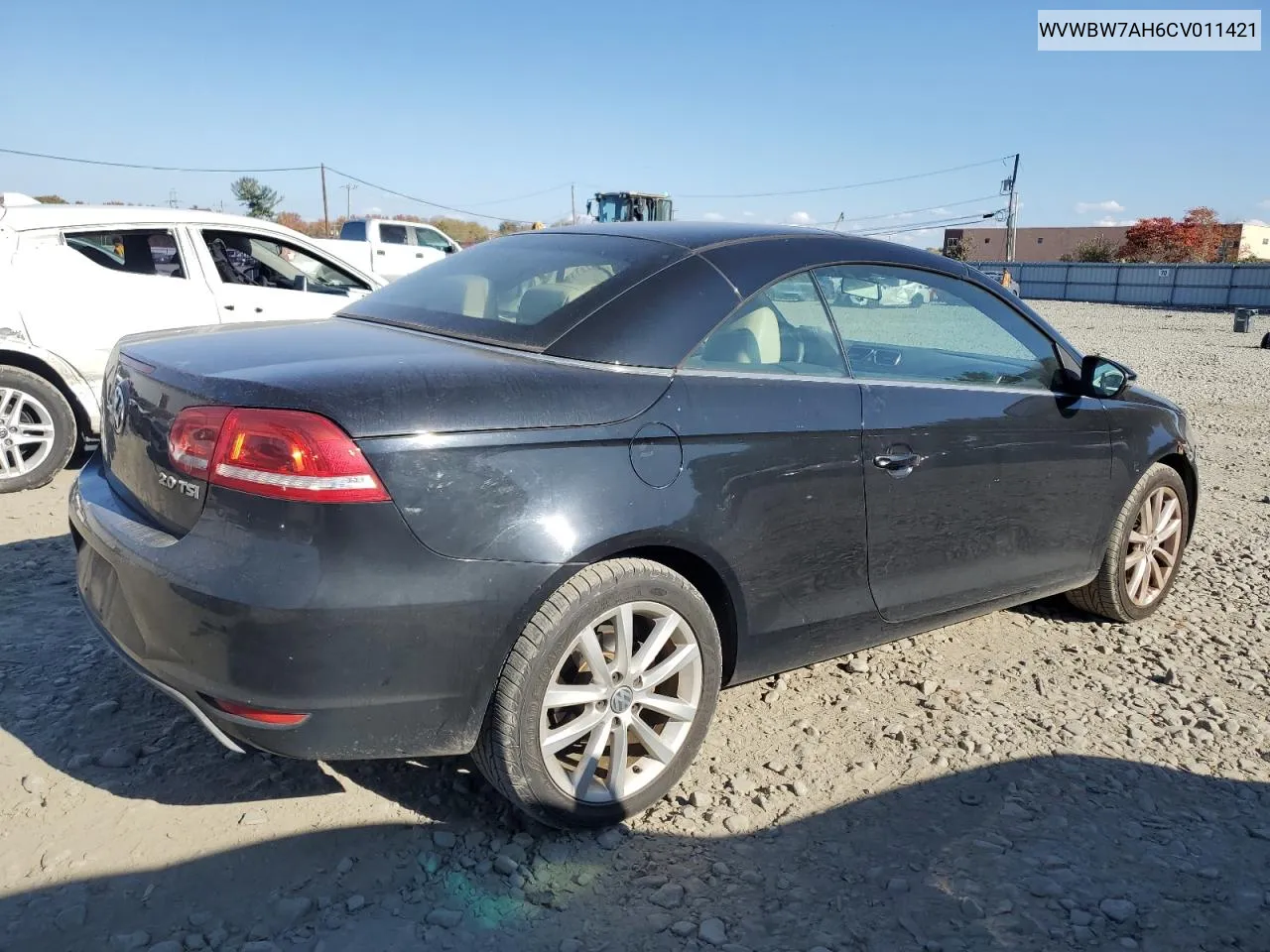 2012 Volkswagen Eos Komfort VIN: WVWBW7AH6CV011421 Lot: 77758194