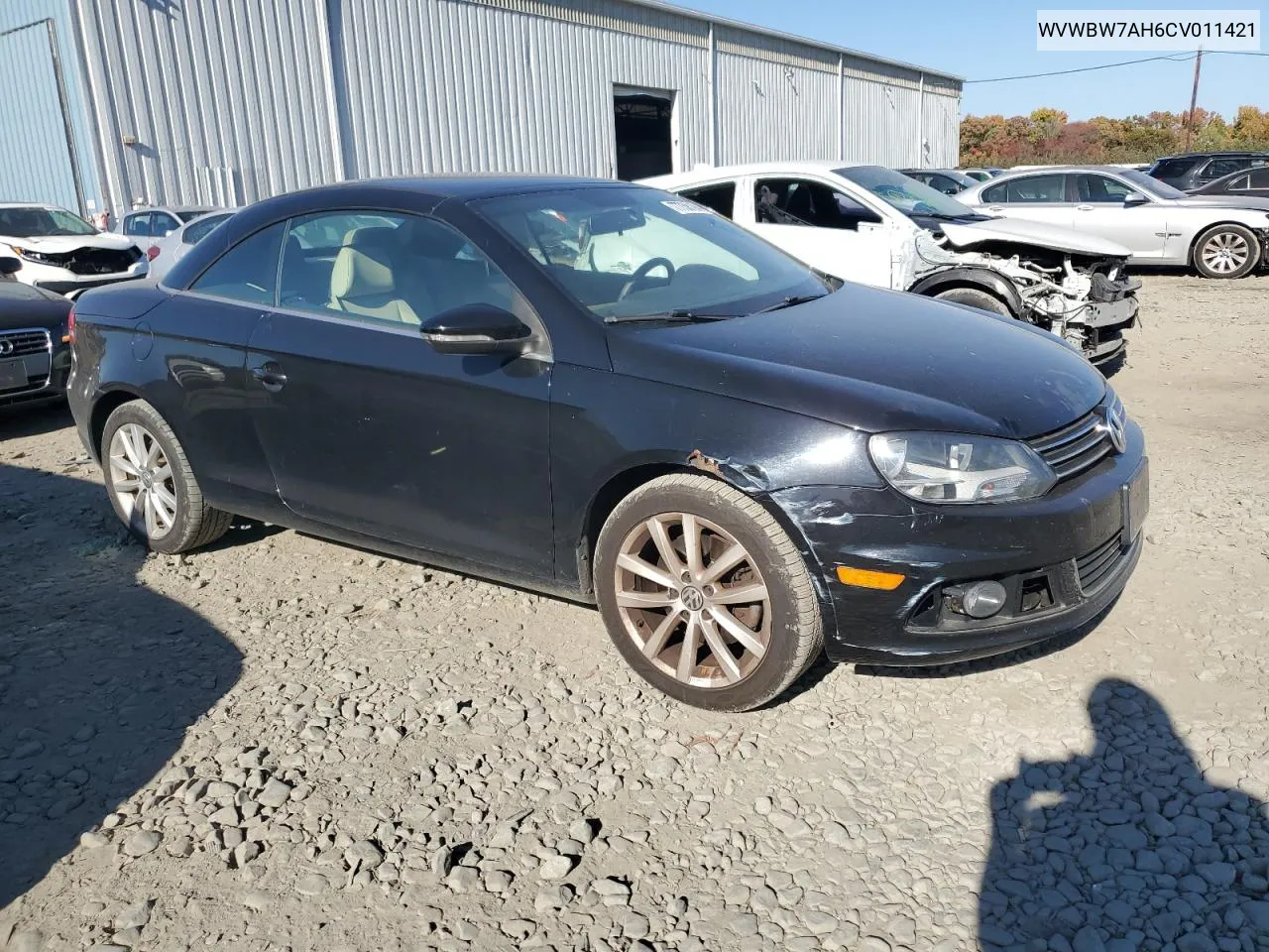 2012 Volkswagen Eos Komfort VIN: WVWBW7AH6CV011421 Lot: 77758194