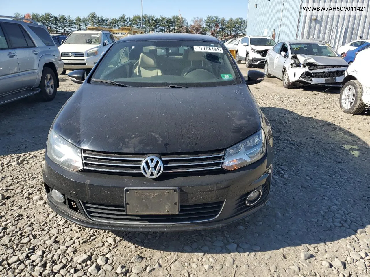 2012 Volkswagen Eos Komfort VIN: WVWBW7AH6CV011421 Lot: 77758194