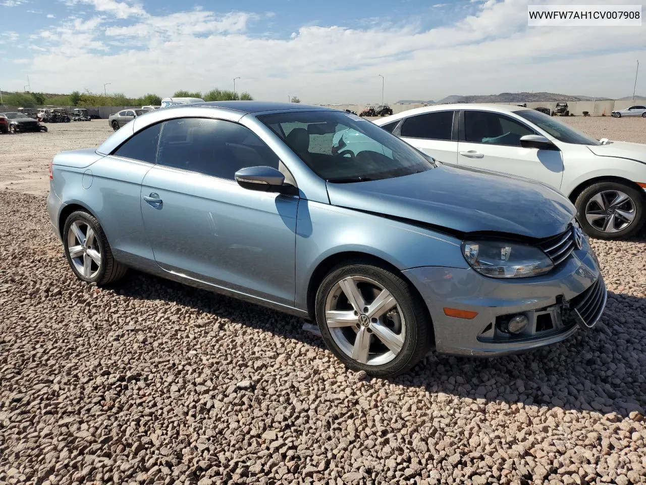 2012 Volkswagen Eos Lux VIN: WVWFW7AH1CV007908 Lot: 79145894