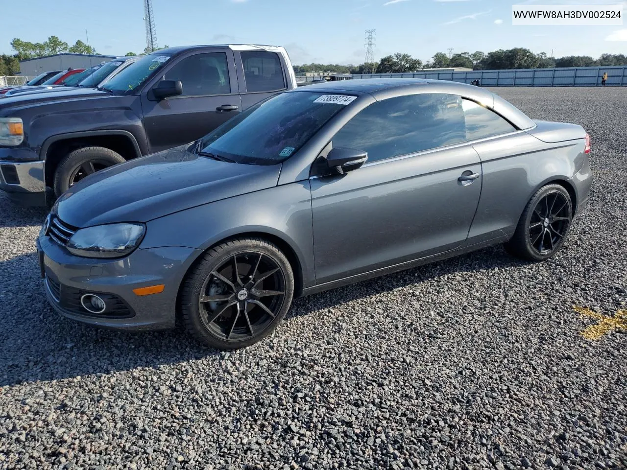 2013 Volkswagen Eos Lux VIN: WVWFW8AH3DV002524 Lot: 73889774