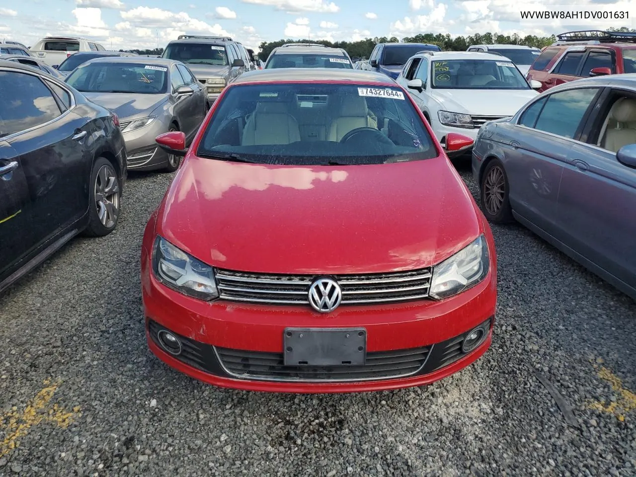 2013 Volkswagen Eos Komfort VIN: WVWBW8AH1DV001631 Lot: 74327644