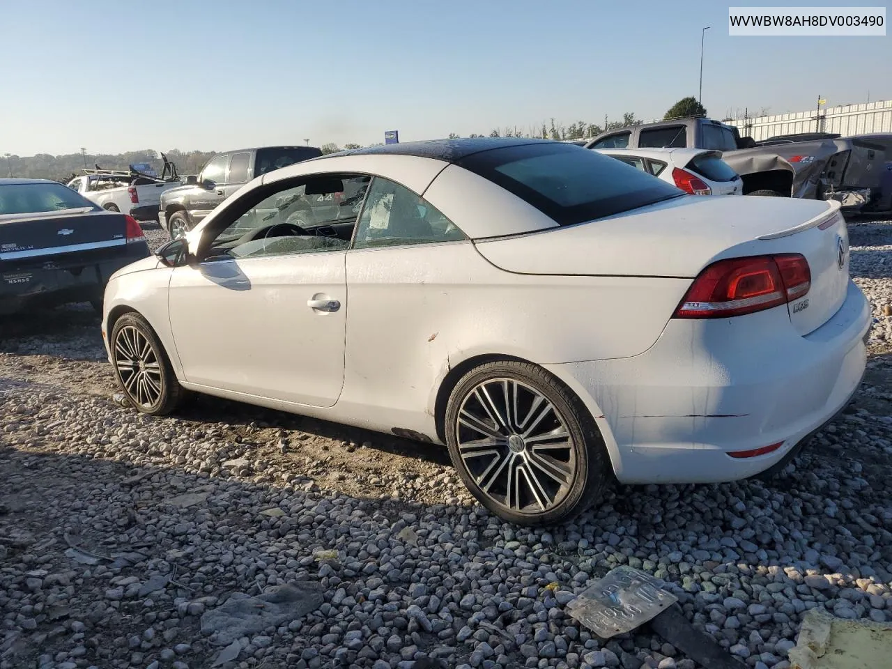 2013 Volkswagen Eos Komfort VIN: WVWBW8AH8DV003490 Lot: 74935044