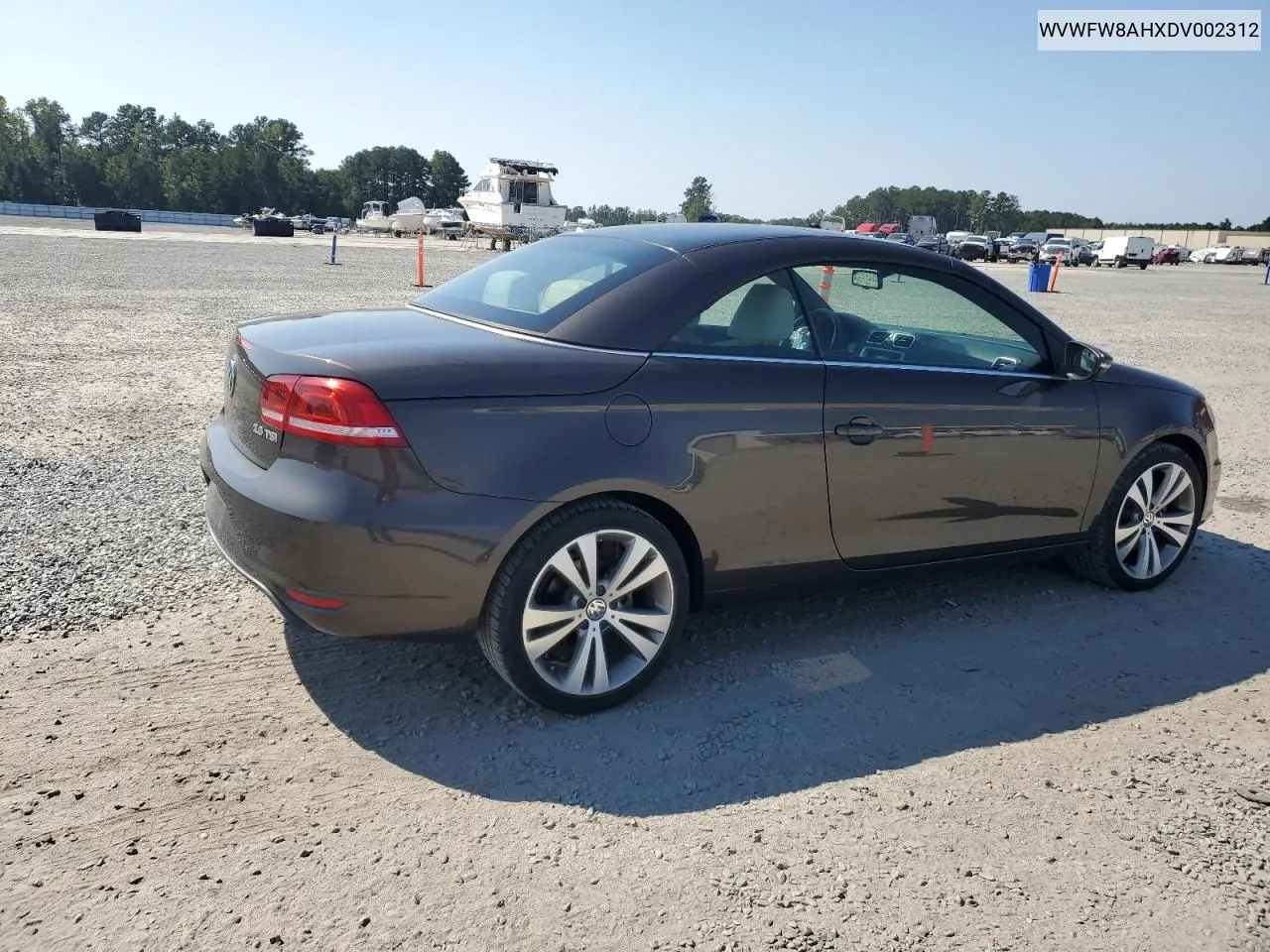 2013 Volkswagen Eos Lux VIN: WVWFW8AHXDV002312 Lot: 74955834