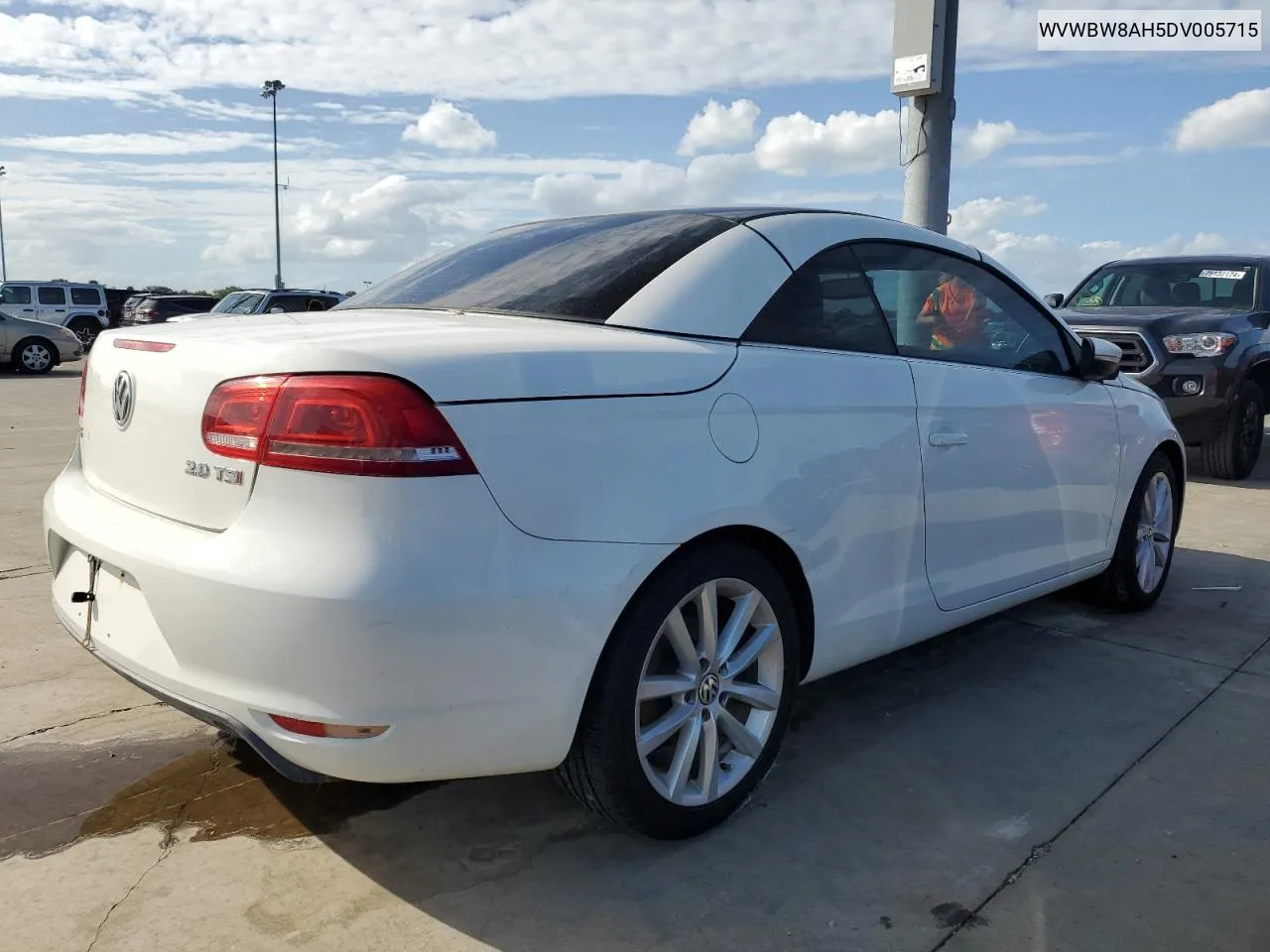 2013 Volkswagen Eos Komfort VIN: WVWBW8AH5DV005715 Lot: 75036604