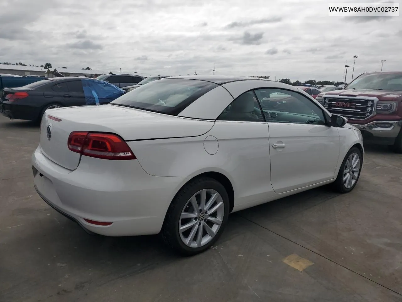 2013 Volkswagen Eos Komfort VIN: WVWBW8AH0DV002737 Lot: 75058524