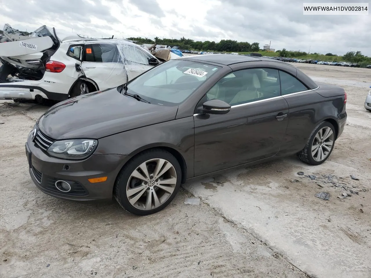 2013 Volkswagen Eos Lux VIN: WVWFW8AH1DV002814 Lot: 75426404