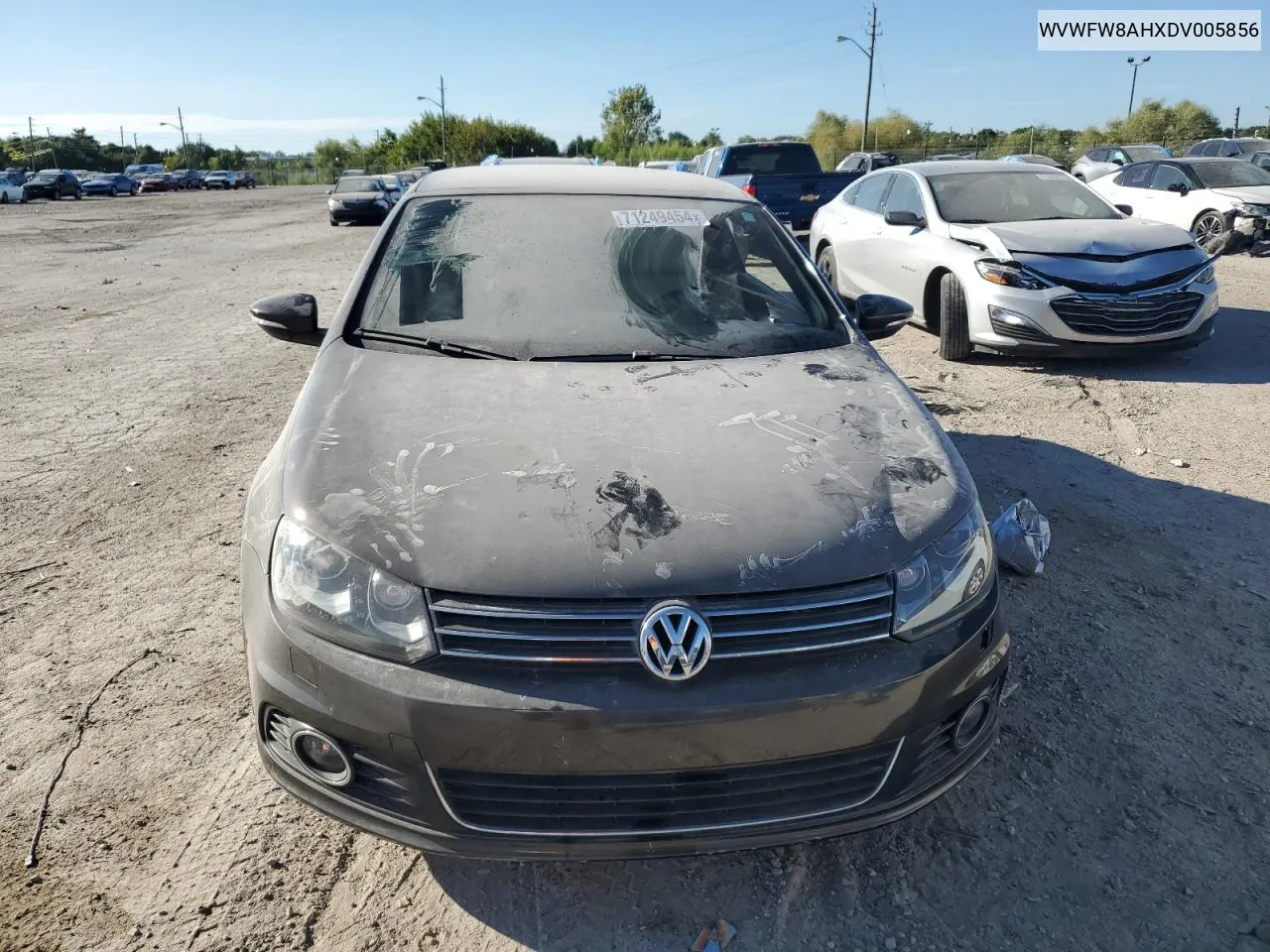 2013 Volkswagen Eos Lux VIN: WVWFW8AHXDV005856 Lot: 75665934