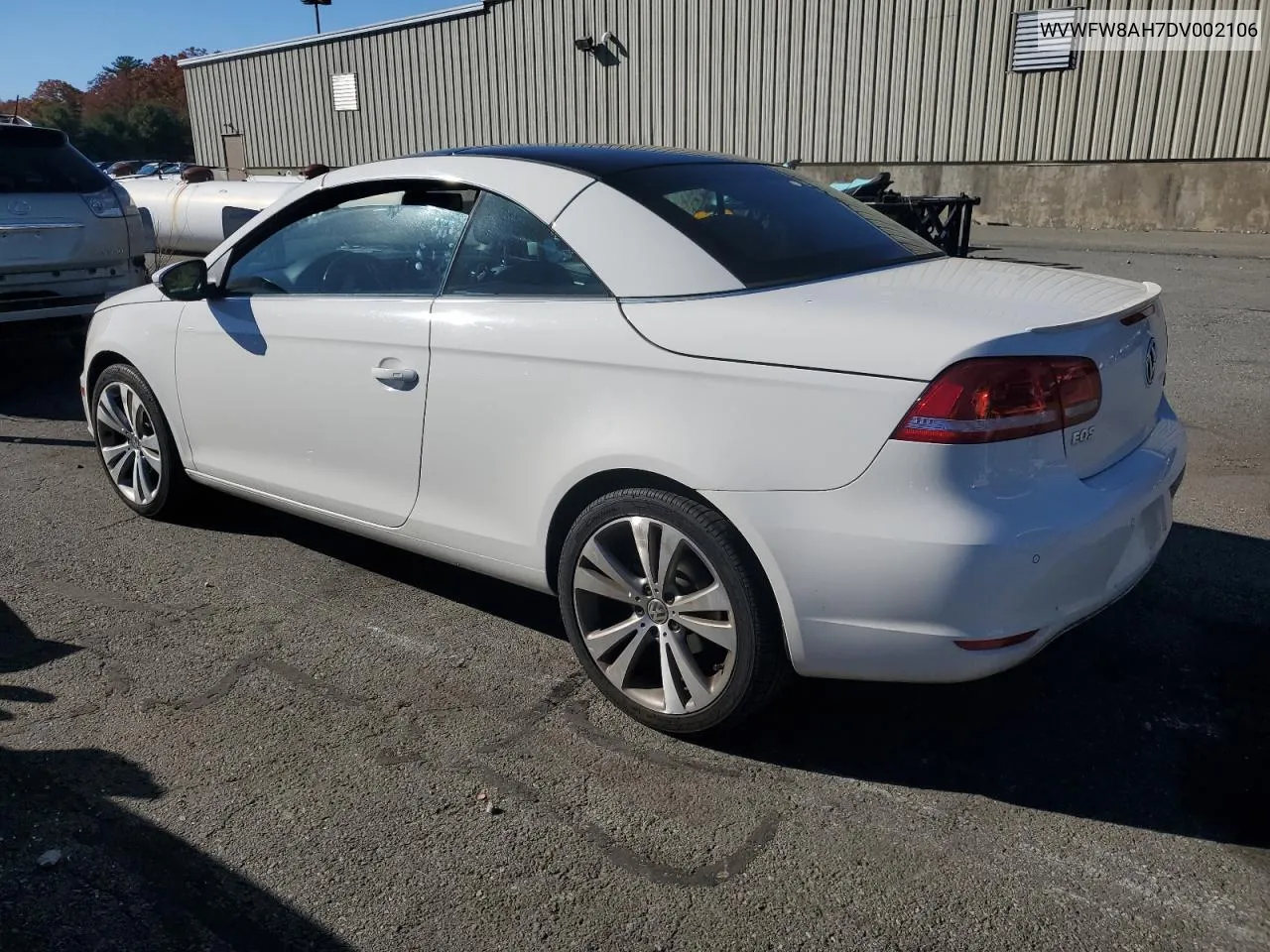 2013 Volkswagen Eos Lux VIN: WVWFW8AH7DV002106 Lot: 77246174