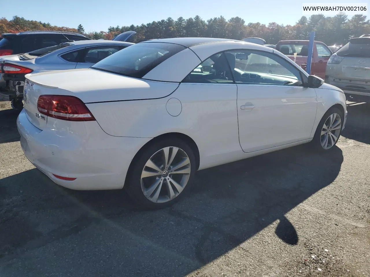 2013 Volkswagen Eos Lux VIN: WVWFW8AH7DV002106 Lot: 77246174