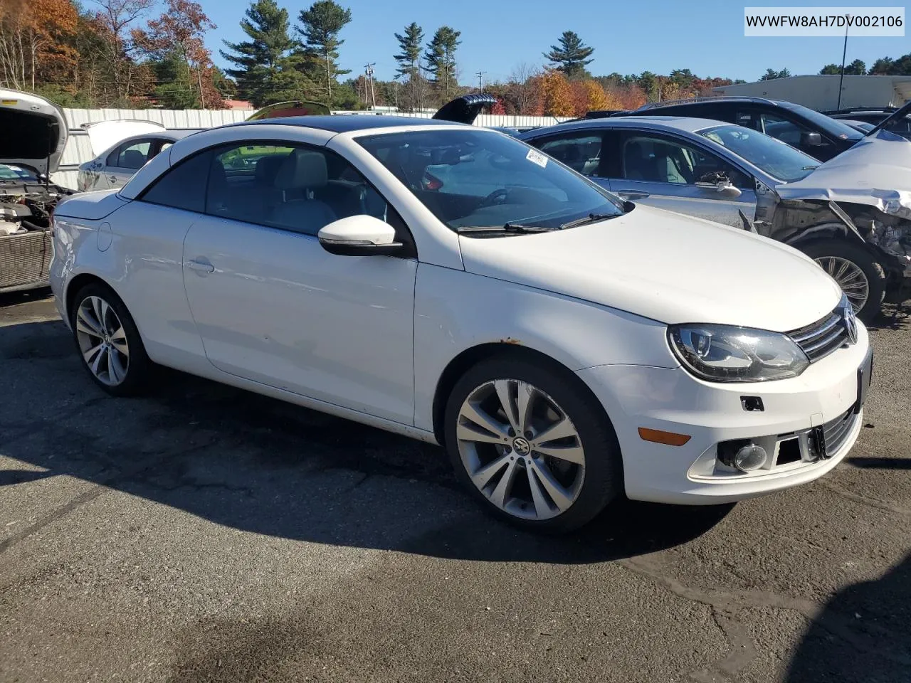 2013 Volkswagen Eos Lux VIN: WVWFW8AH7DV002106 Lot: 77246174