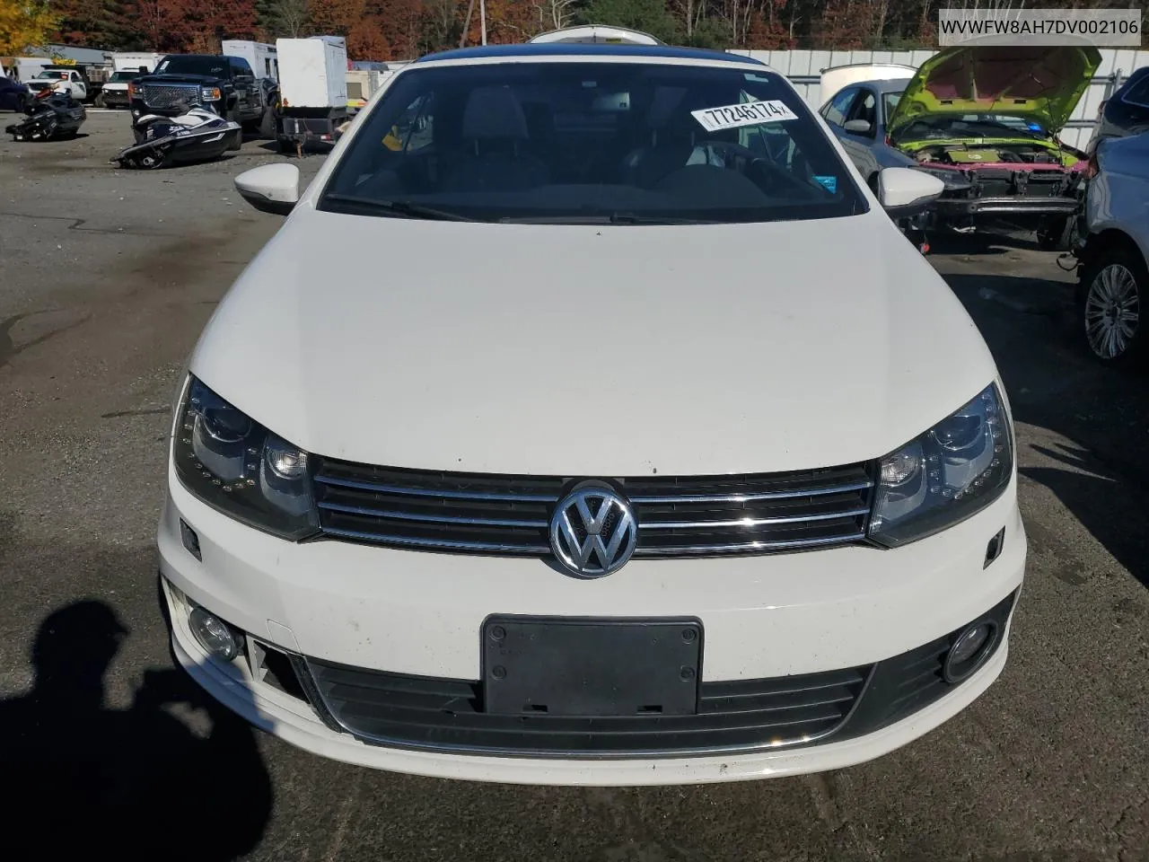 2013 Volkswagen Eos Lux VIN: WVWFW8AH7DV002106 Lot: 77246174