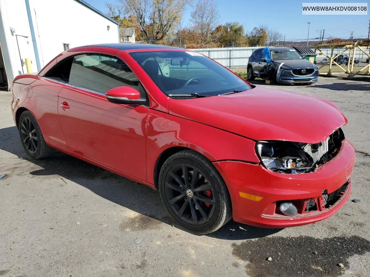 2013 Volkswagen Eos Komfort VIN: WVWBW8AHXDV008108 Lot: 77440254