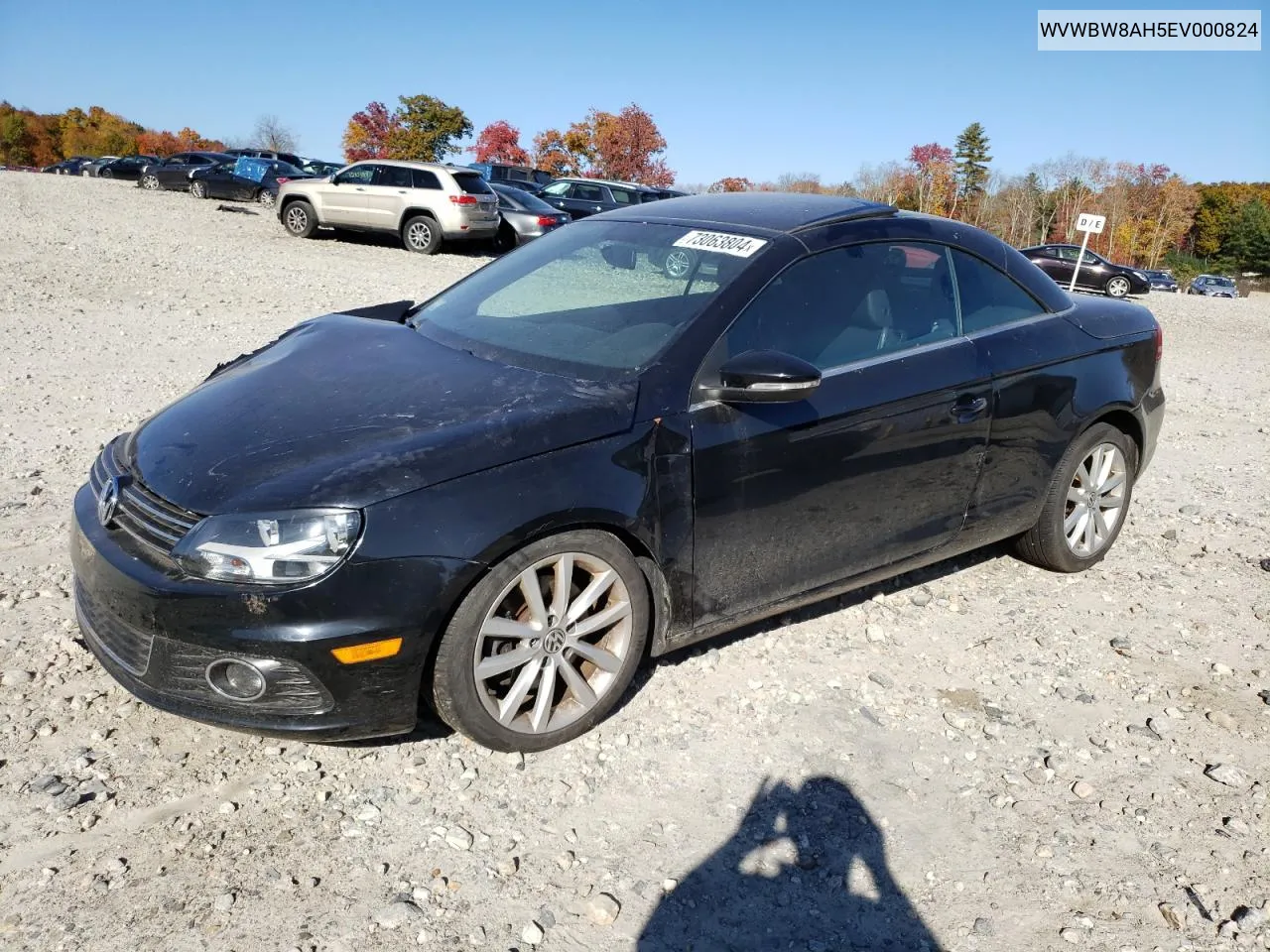 2014 Volkswagen Eos Komfort VIN: WVWBW8AH5EV000824 Lot: 73063804