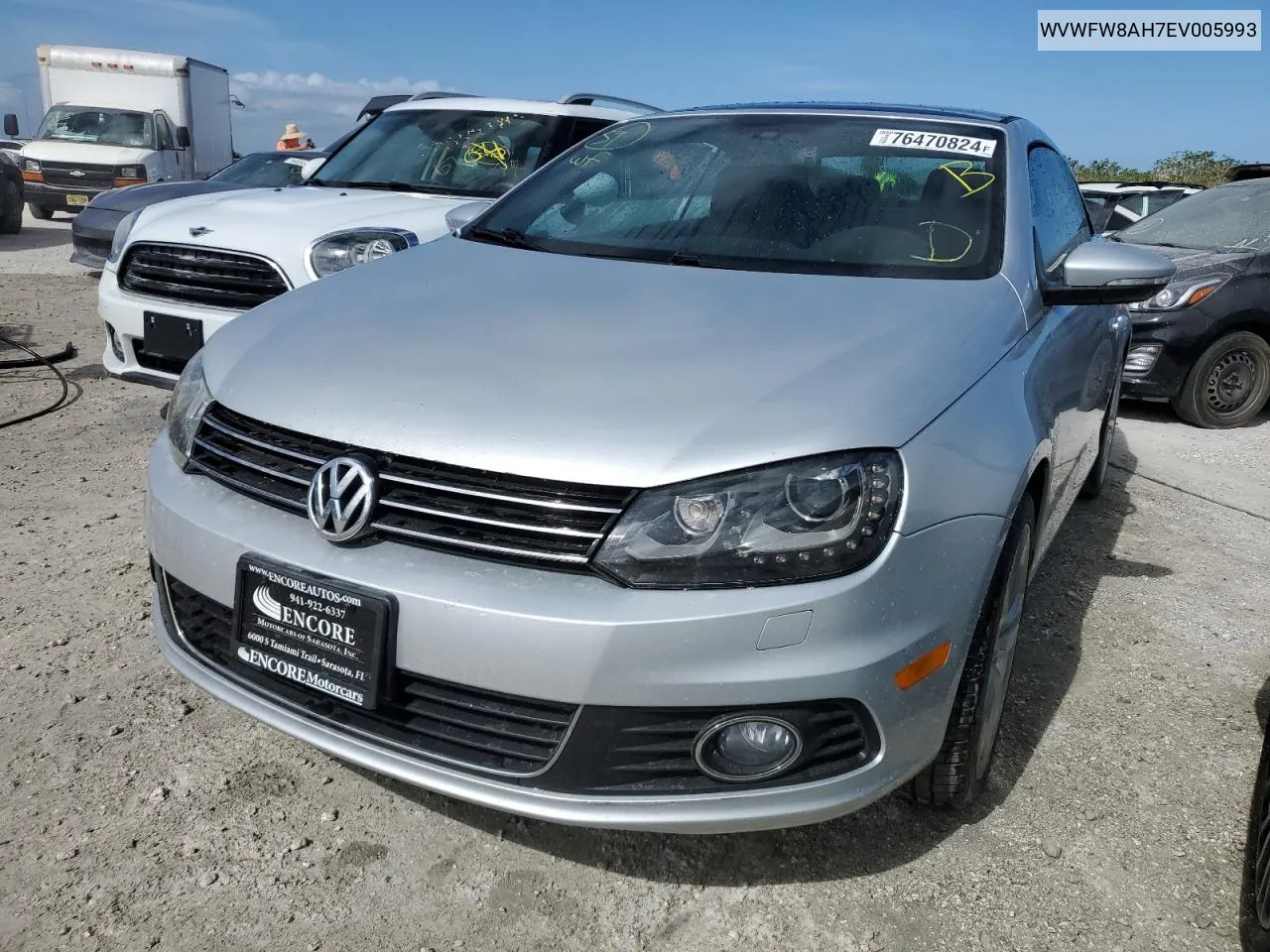 2014 Volkswagen Eos Lux VIN: WVWFW8AH7EV005993 Lot: 76470824