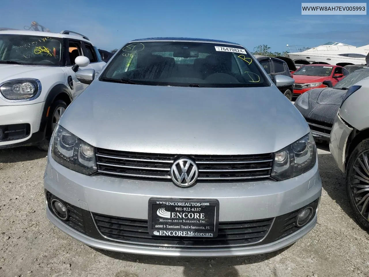 2014 Volkswagen Eos Lux VIN: WVWFW8AH7EV005993 Lot: 76470824