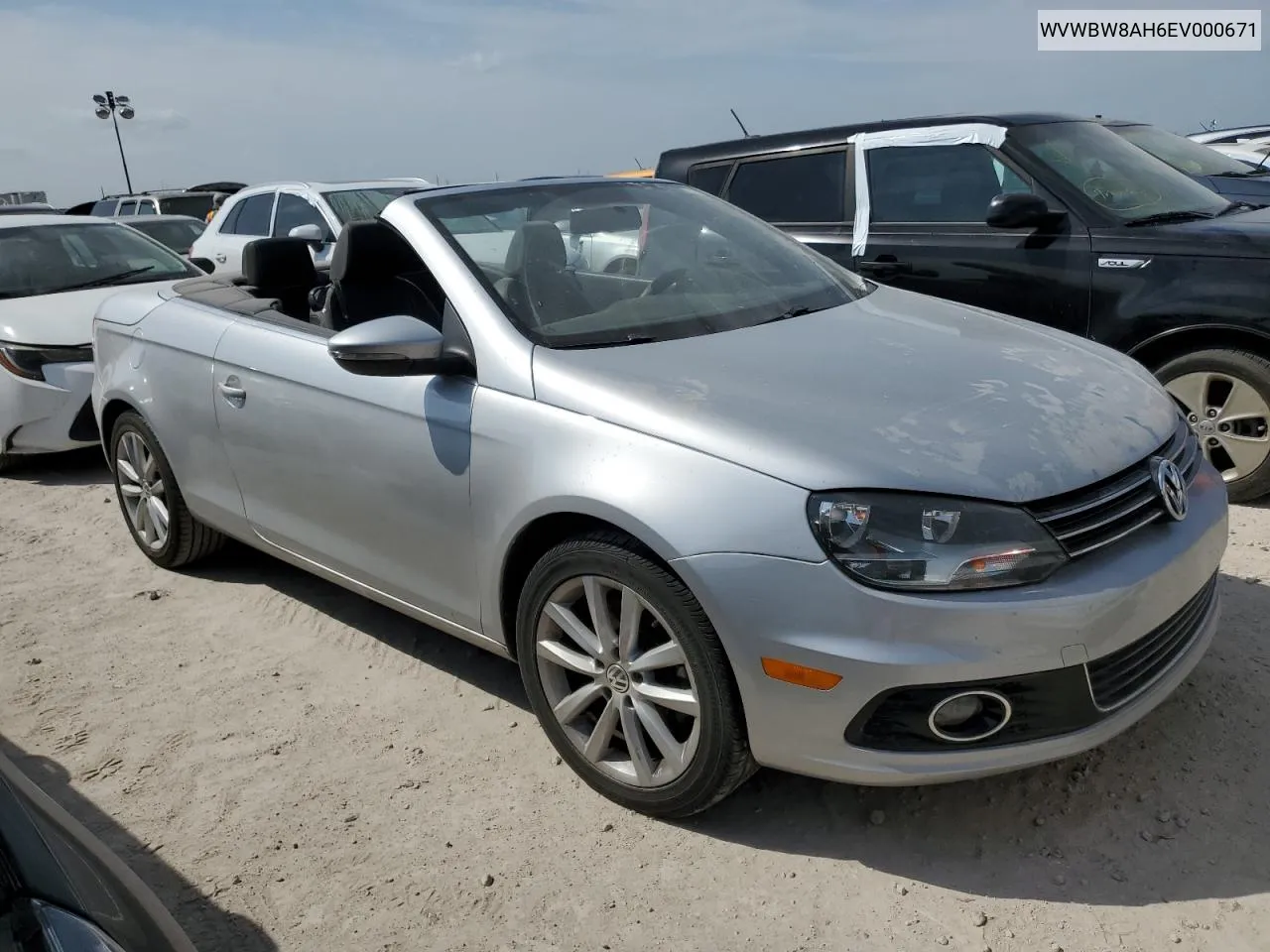 2014 Volkswagen Eos Komfort VIN: WVWBW8AH6EV000671 Lot: 76680754