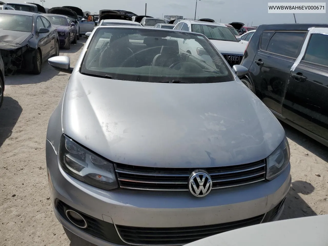 2014 Volkswagen Eos Komfort VIN: WVWBW8AH6EV000671 Lot: 76680754