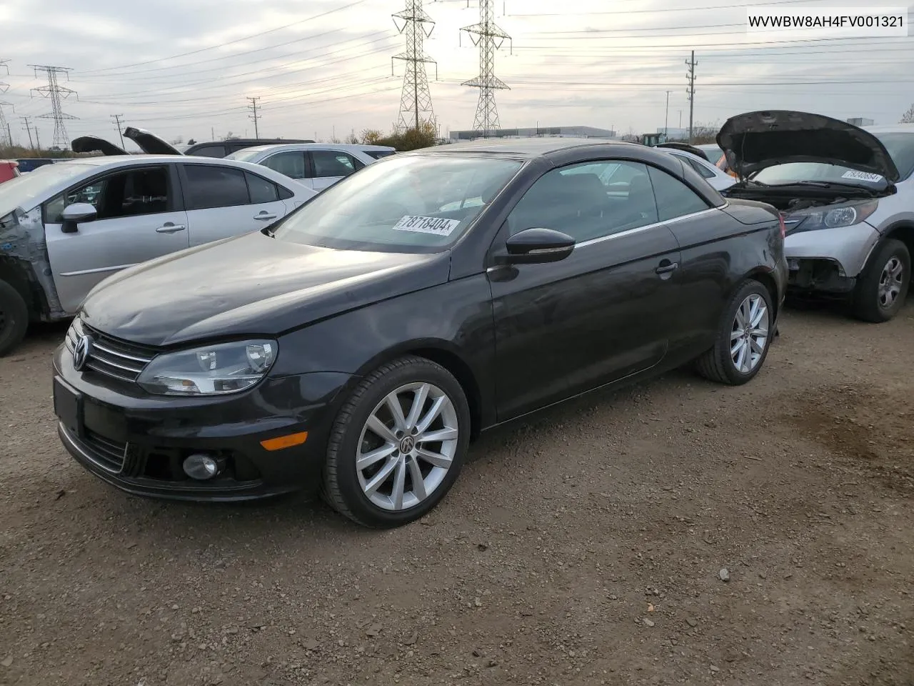 2015 Volkswagen Eos Komfort VIN: WVWBW8AH4FV001321 Lot: 78718404