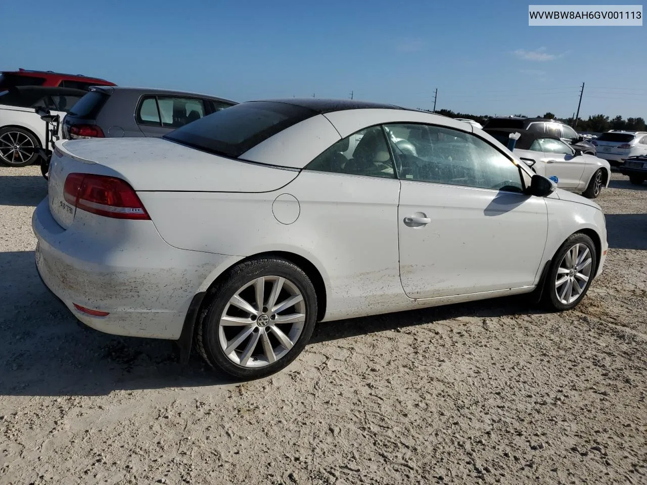 WVWBW8AH6GV001113 2016 Volkswagen Eos Komfort