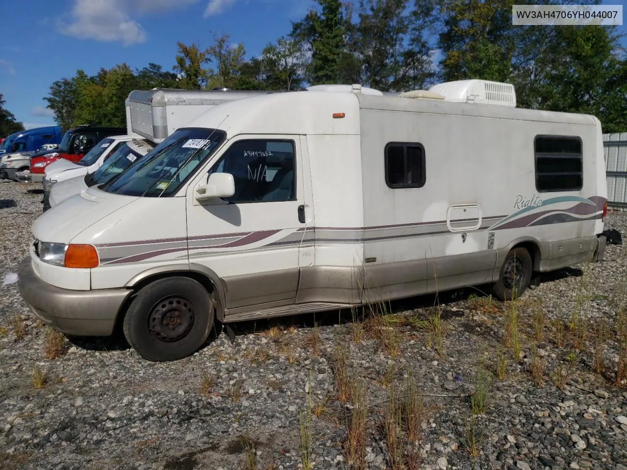 WV3AH4706YH044007 2000 Volkswagen Eurovan