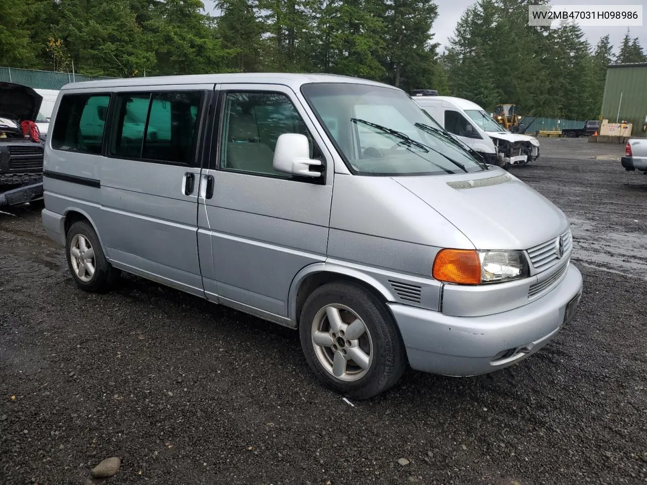 2001 Volkswagen Eurovan Mv VIN: WV2MB47031H098986 Lot: 77587294