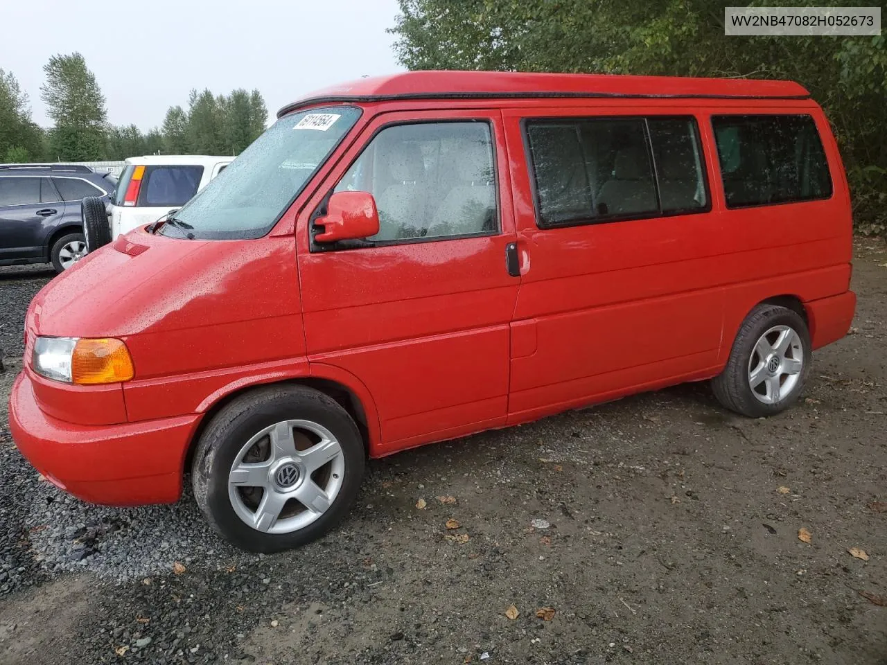 2002 Volkswagen Eurovan Mv VIN: WV2NB47082H052673 Lot: 69114564