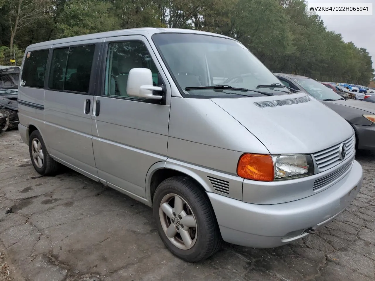 2002 Volkswagen Eurovan Gls VIN: WV2KB47022H065941 Lot: 79238234