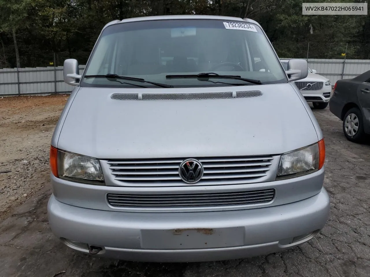 2002 Volkswagen Eurovan Gls VIN: WV2KB47022H065941 Lot: 79238234