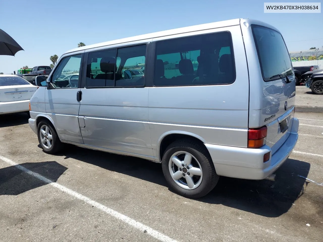 2003 Volkswagen Eurovan Gls VIN: WV2KB470X3H038634 Lot: 60212194