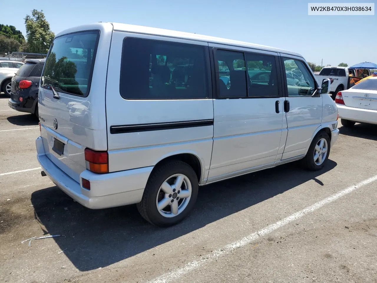 2003 Volkswagen Eurovan Gls VIN: WV2KB470X3H038634 Lot: 60212194