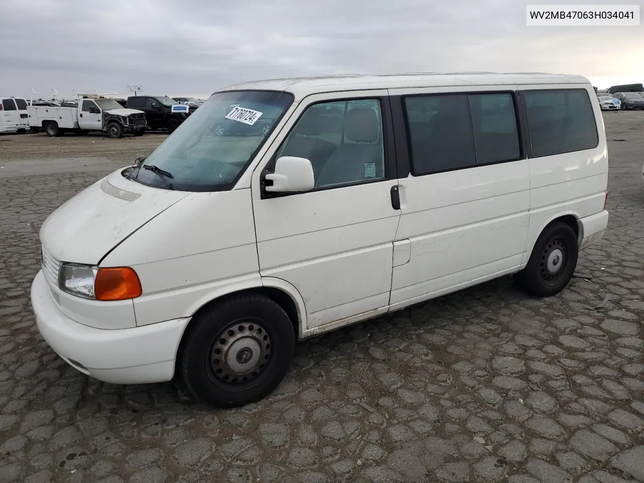 2003 Volkswagen Eurovan Mv VIN: WV2MB47063H034041 Lot: 71760724