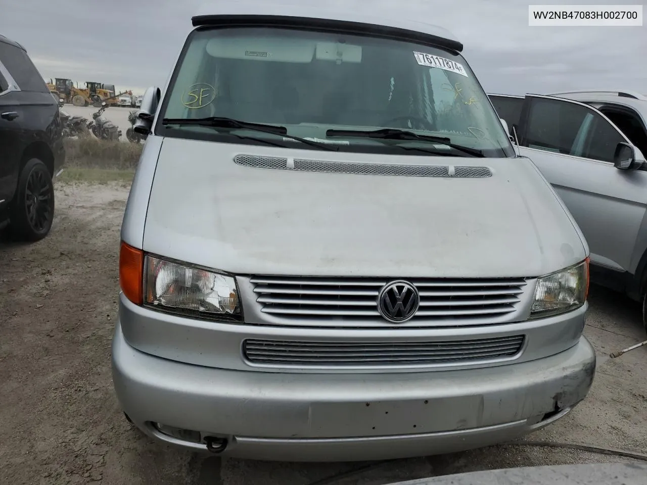 2003 Volkswagen Eurovan Mv VIN: WV2NB47083H002700 Lot: 76117874