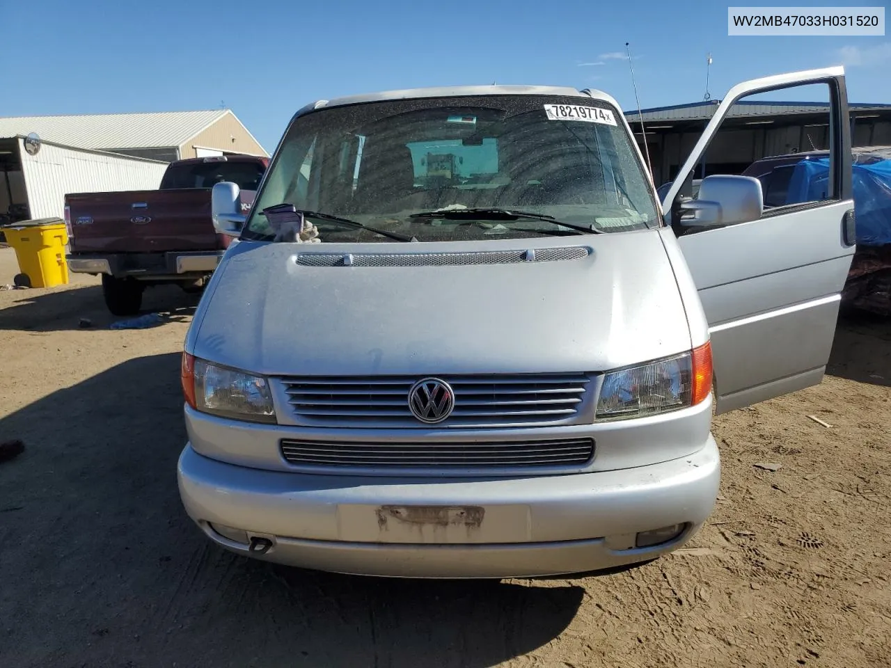 WV2MB47033H031520 2003 Volkswagen Eurovan Mv