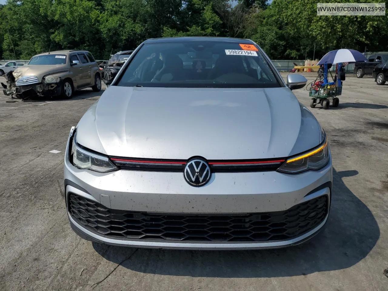 WVWN87CD3NW125990 2022 Volkswagen Gti Se