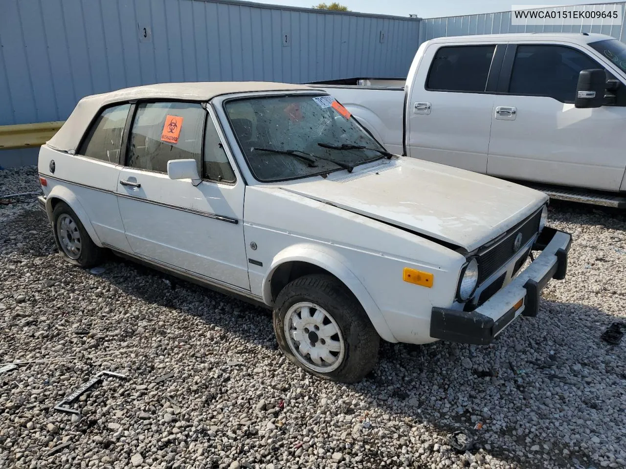 1984 Volkswagen Rabbit Deluxe VIN: WVWCA0151EK009645 Lot: 78178084