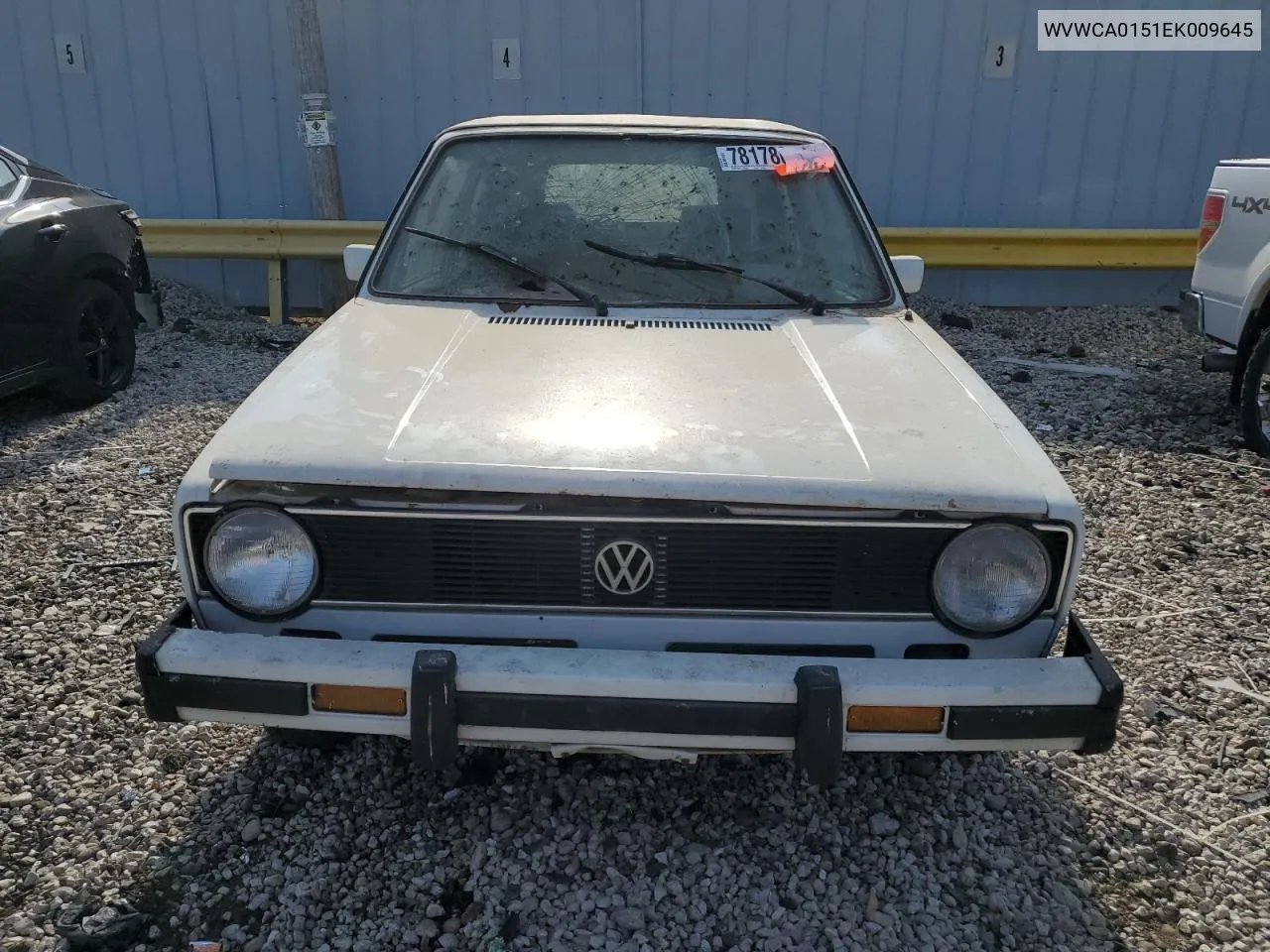 1984 Volkswagen Rabbit Deluxe VIN: WVWCA0151EK009645 Lot: 78178084