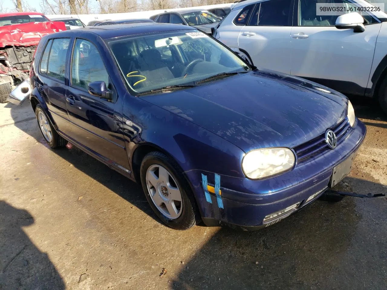 2001 Volkswagen Golf Gls VIN: 9BWGS21J614032236 Lot: 44044894